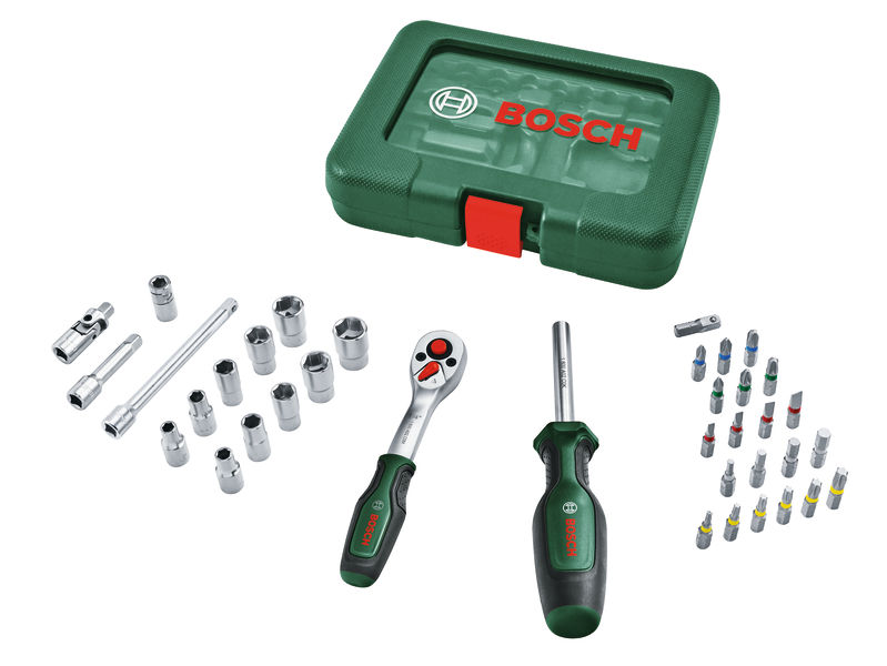 Bosch Handwerkzeuge 1/4"-Ratschen-Set 37-teilig 1 600 A03 9J6
