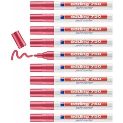 Edding, Marker, Lackmarker 750, 2-4 mm, versch. Farben, versch. VE (10x)