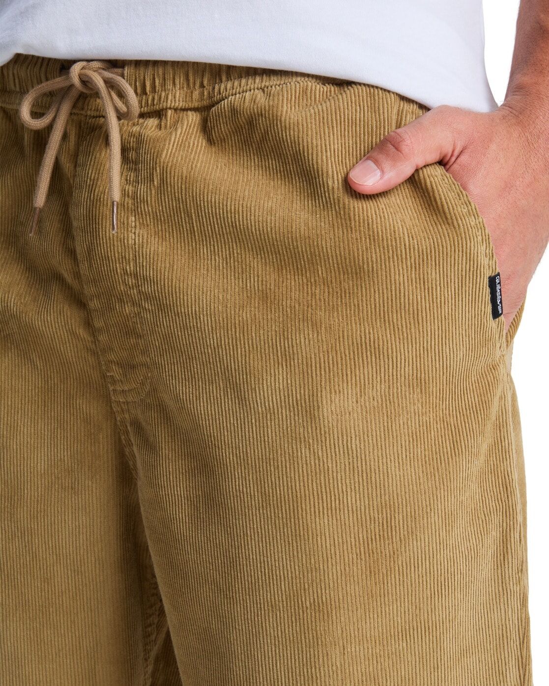 Stoffhose QUIKSILVER "Taxer Regular Cord", Herren, Gr. XXL, Normalgrößen, beige (natur), Obermaterial: 100% Baumwolle., Hosen Stoffhose