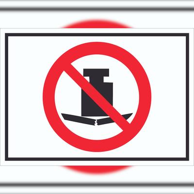 HB-Druck Keine schwere Last Symbol Schild A2 (420x594mm)