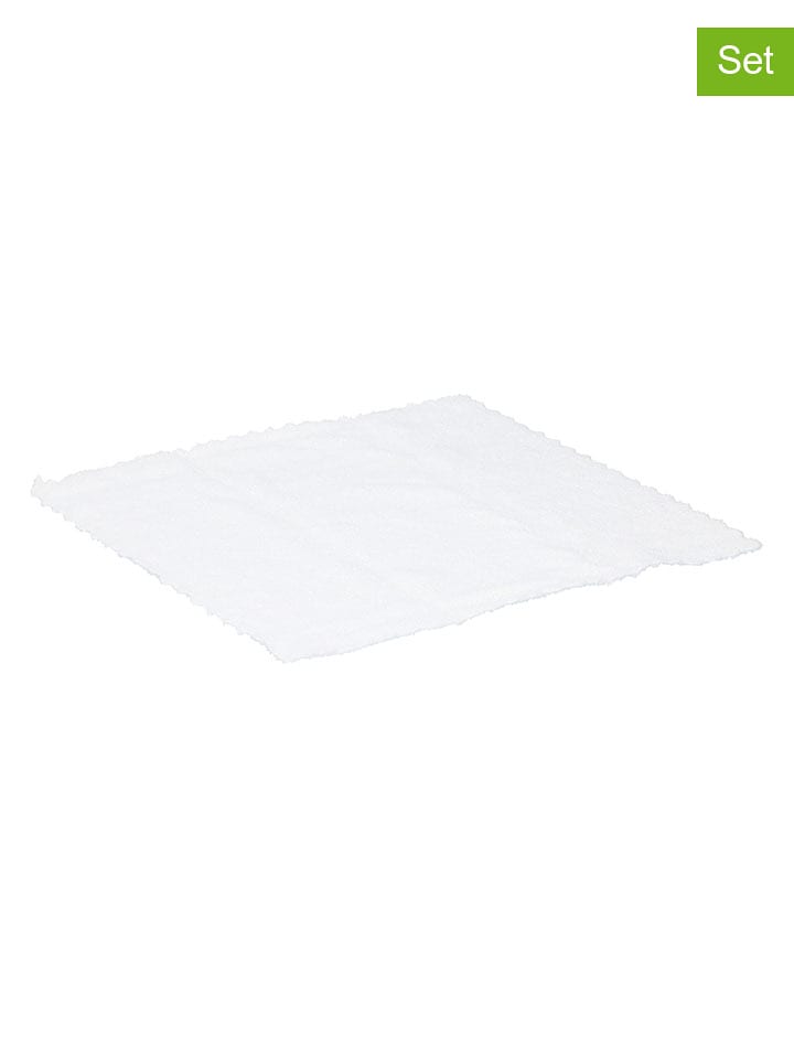 Dunlop 10er-Set: Auto-Mikrofasertücher in Weiß - (L)22 x (B)22 cm - onesize