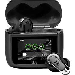 JBL TOUR PRO 3, TWS, mit intelligenter Ladebox Display, True Adaptive Noise-Cancelling 2.0, 44 Std. Musikwiedergabe, In-ear Kopfhörer Bluetooth Schwarz
