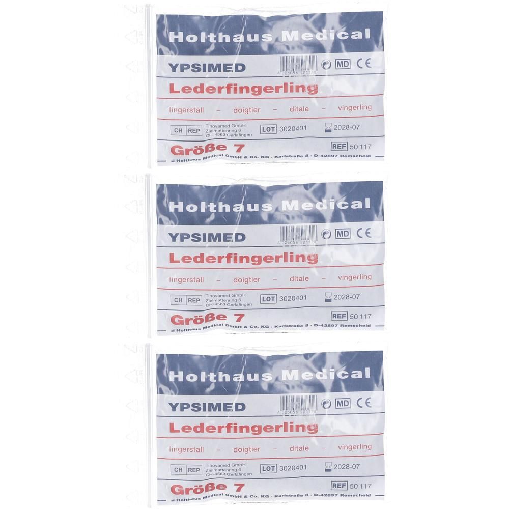Lederfingerling Ypsimed Gr.7 x3 3x1 St