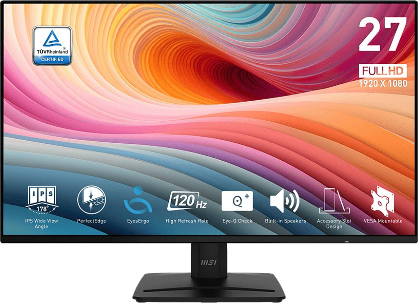 MSI PRO MP271A E2 27 inch IPS HDR Ready 120Hz 1ms Monitor