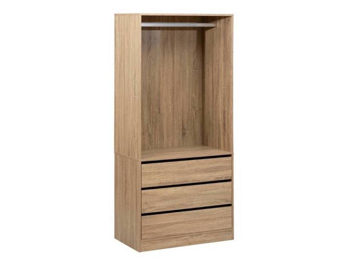Dressing  Dolo  3 tiroirs avec penderie effet bois - 5five