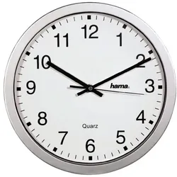 Hama Quarz-Wanduhr »CWA100« 00186411 Ø 30,5 cm weiß, 5.2 cm