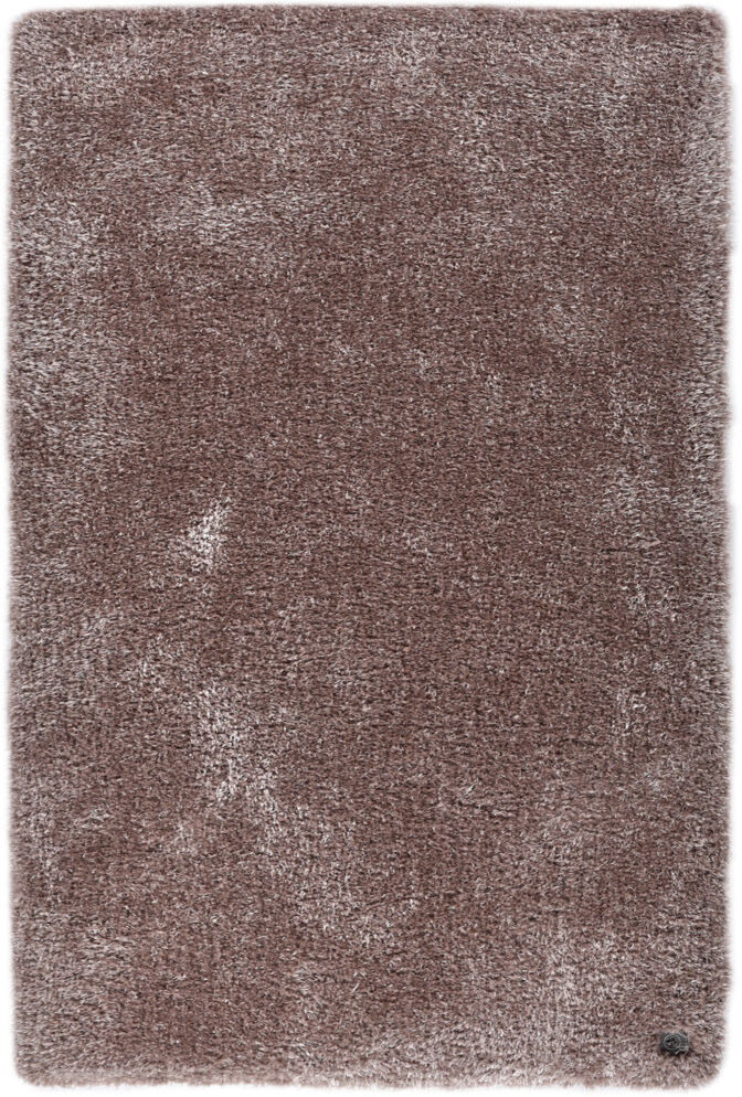 Tom Tailor Soft Solid Colour Hand Woven Hand Tufted Brown Area Rug Brown Rectangle 140 x 200cm