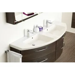 Pelipal Cassca Mineralmarmor-Doppelwaschtisch MMDWTR64-1617, B:1617, H:50, T:505mm MMDWTR64-1617