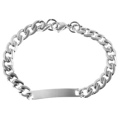 Armband ADELIA´S "Armband aus Edelstahl 19 cm", silber, Armbänder, Damen, 19cm, Edelstahl, Armband, Perfekt als Geschenk für besondere Menschen