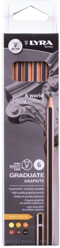Etui 6 Crayons Graphite Graduate Graph Dessin Art - Lyra