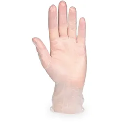 Handschuh (Vinyl) ungepudert transparent `S`