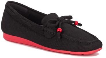 Women's Neve Flat Knit Moccasin by Ros Hommerson in Black Knit (Size 8 M)