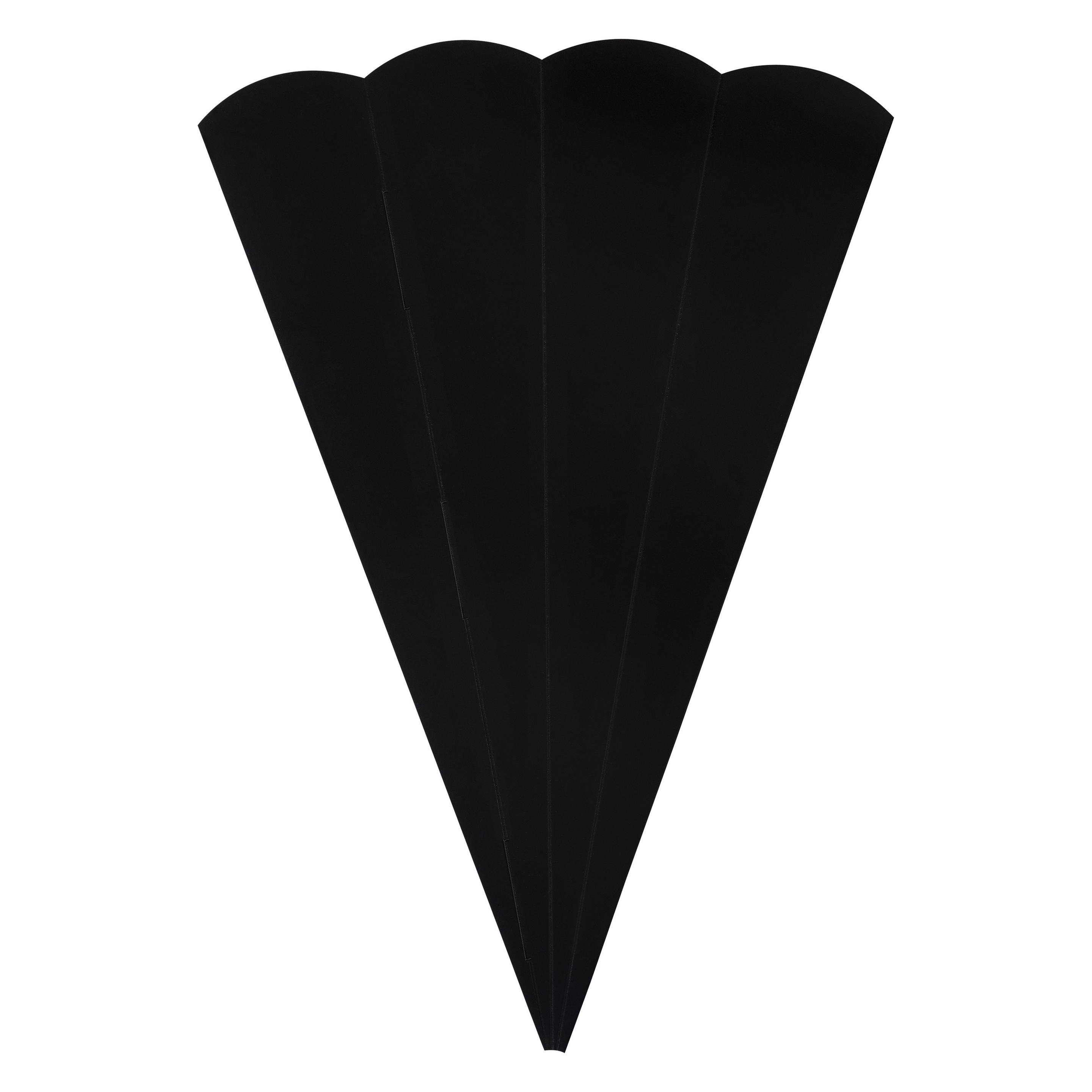 Folia Schultüte 68cm Rohling 5ST schwarz (68 cm, 5x) (92590)