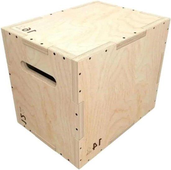 Springbox Wood - Fitness Box - Krafttraining - Vielseitige Übungen - 30x35x40 cm - Nicht spezifiziert