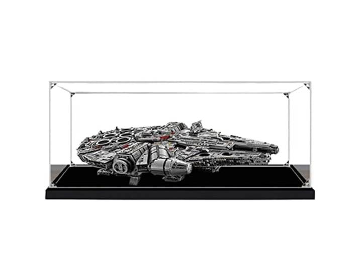 Acryl Display Box Schaukasten aus Acryl, Groß Acryl Vitrine Schaukasten für Lego 75192 Millennium Falcon Modell, Staubdichte Vitrine für Modelle Sammlerstücke (Nur Vitrine) 3 mm,85 x 65 x 25 cm
