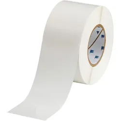 Brady, Etikettenrolle, THT-21-430, Polyester, Transparent, glänzend, 76.20 mm x 91.44 m, permanent, Endlos