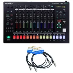 Roland Drum-Machine TR-8S Drum-Computer mit 2x MIDI-Kabel, Audio Zubehör, Schwarz