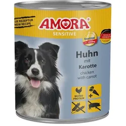 AMORA Dog Sensitive Huhn & Karotte | 6x 800g