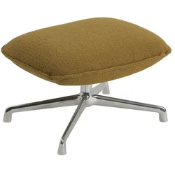 Muuto Doze Ottoman, swivel base, hearth 8 / polished aluminium