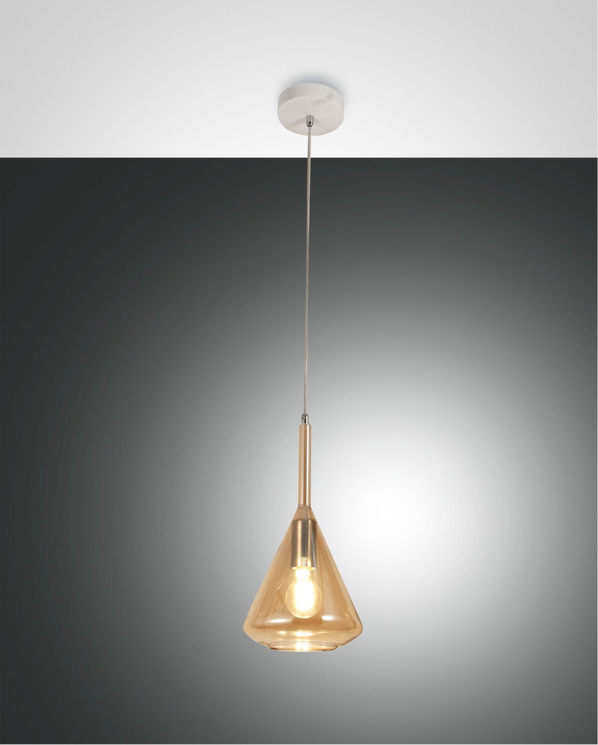 Fabas Luce Pendelleuchte TRIS Amber 3582-40-125 8019282526674