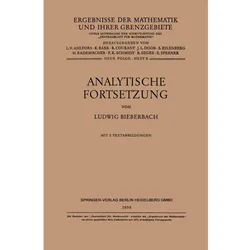 Analytische Fortsetzung, Fachbücher von Ludwig Bieberbach