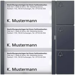 Siedle, Klingel + Türsprechanlage, Tastenmodul TM 612-3 AG anthrazitgrau
