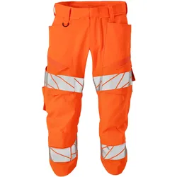 Warnschutz-Dreiviertel-Stretchhose "Accelerate Safe" - C62 - hi-vis orange