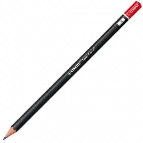 STABILO Exam Grade Bleistifte 2B schwarz/rot, 1 St.