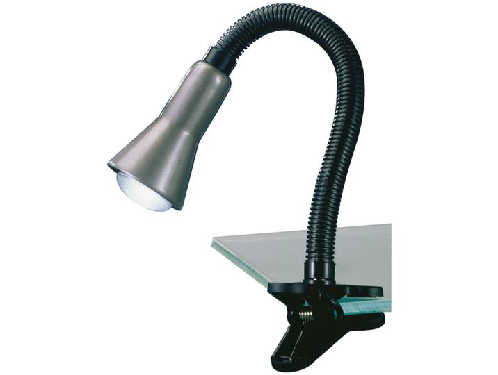 TRIO LEUCHTEN Klemmleuchte, grau, 1, H: 45cm, Leuchten, Klemmleuchte