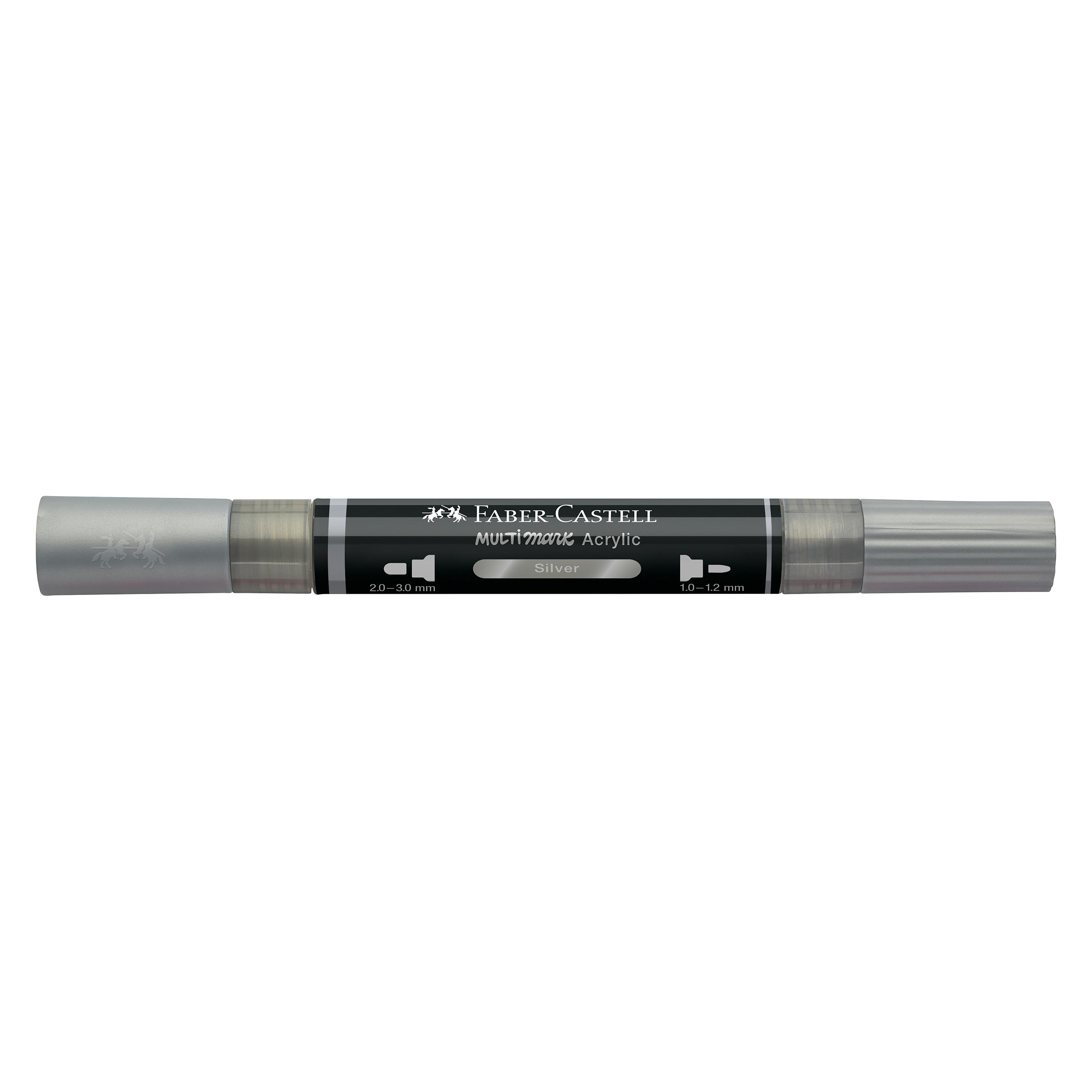 Faber-Castell Multimark Acrylic Marker. silber (1x) (185951)