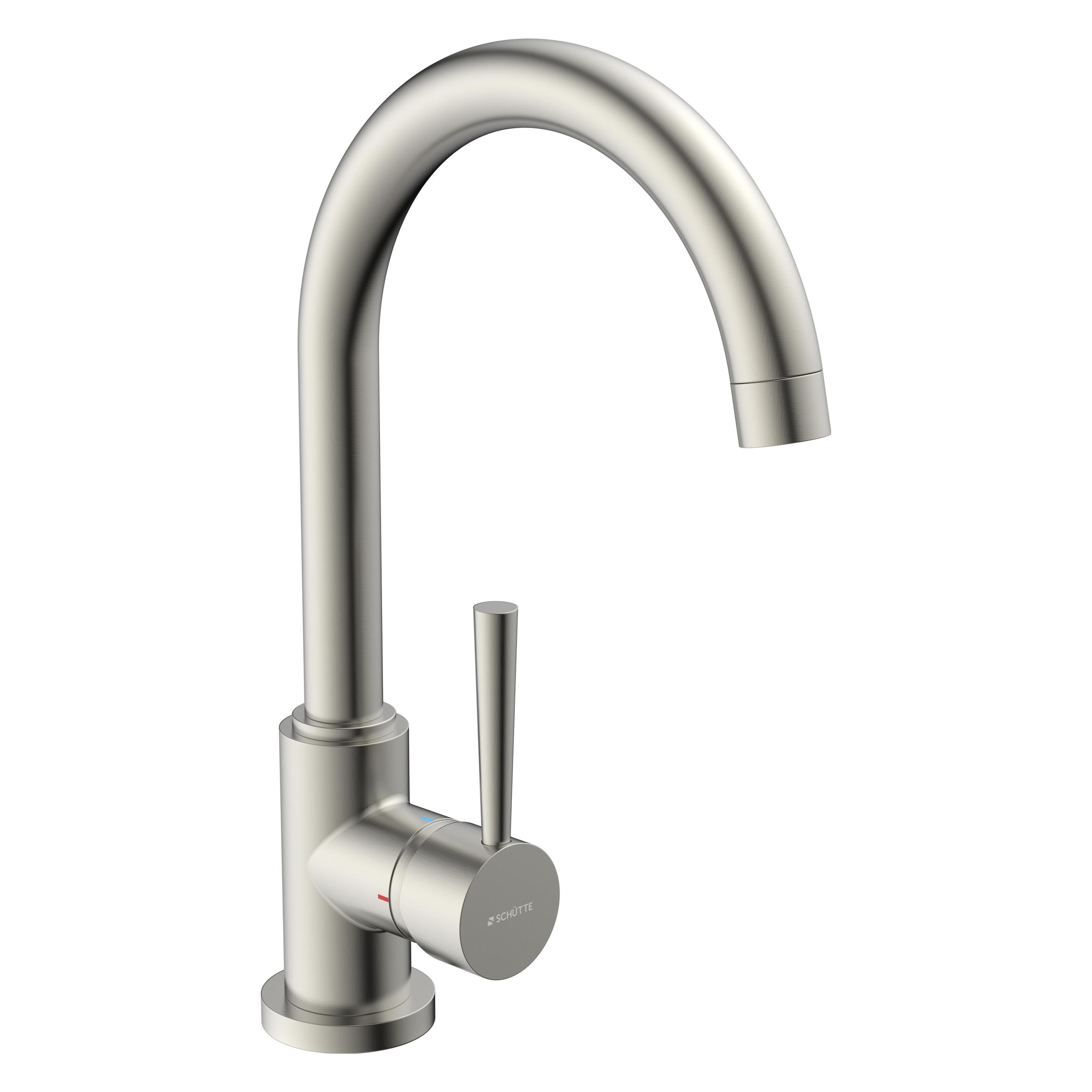 Schütte Wasserhahn Küche CORNWALL Spültischarmatur Edelstahl gebürstet Schwenkbar 79126U (79126U)