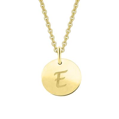 Kettenanhänger ONE ELEMENT "Buchstabe E Buchstaben Anhänger aus 333 Gelbgold", gold, Schmuckanhänger, Damen, E, Gelbgold 333 Gold, Gelbgold 333, Gold, Kettenanhänger, Initiale mit Stil – eine schöne Geschenkidee für jeden Anlass