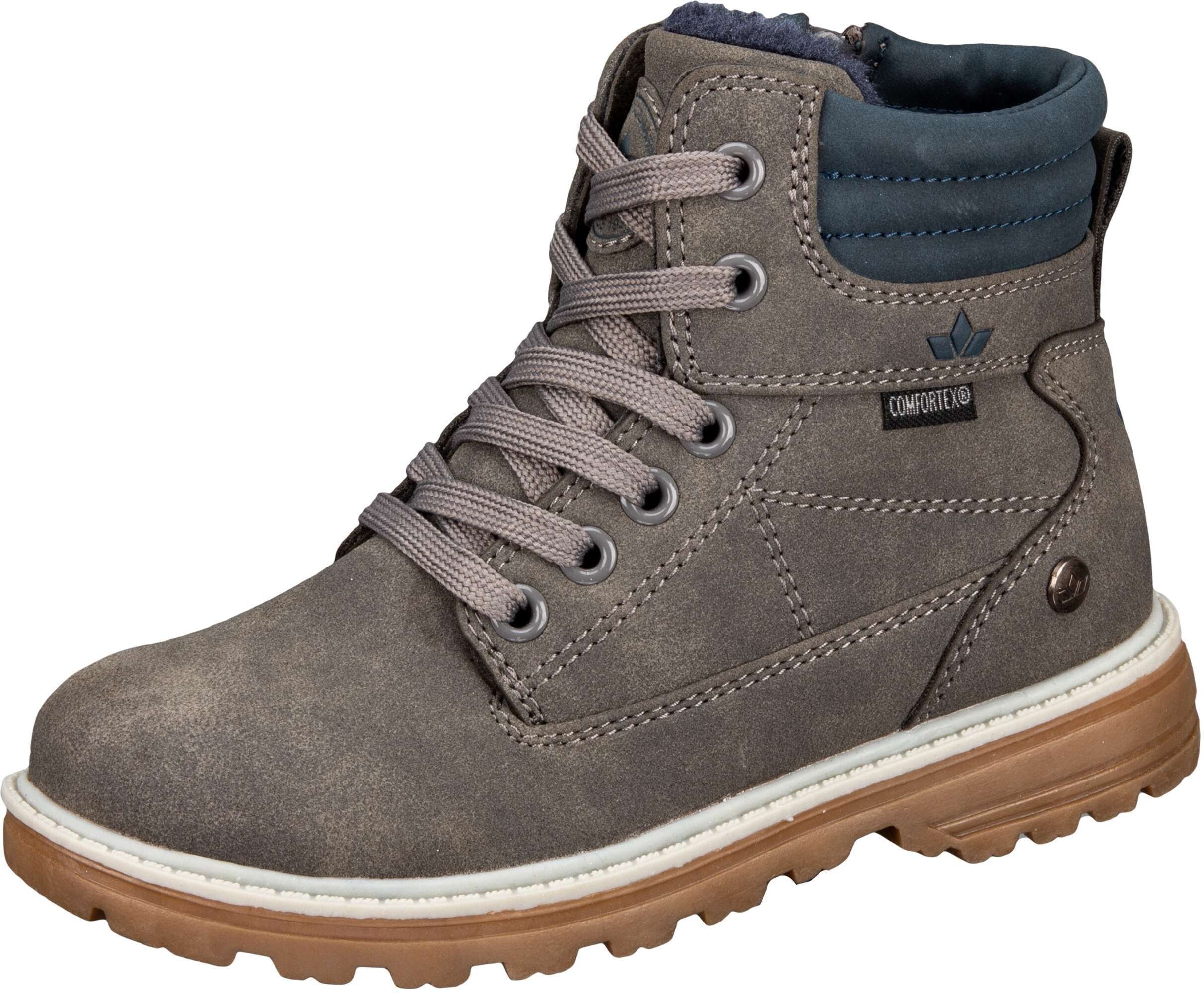 Winterstiefel LICO "Freizeitstiefel Corner", Mädchen, Gr. 33, grau, Synthetik, Schuhe Winterstiefel grau 33