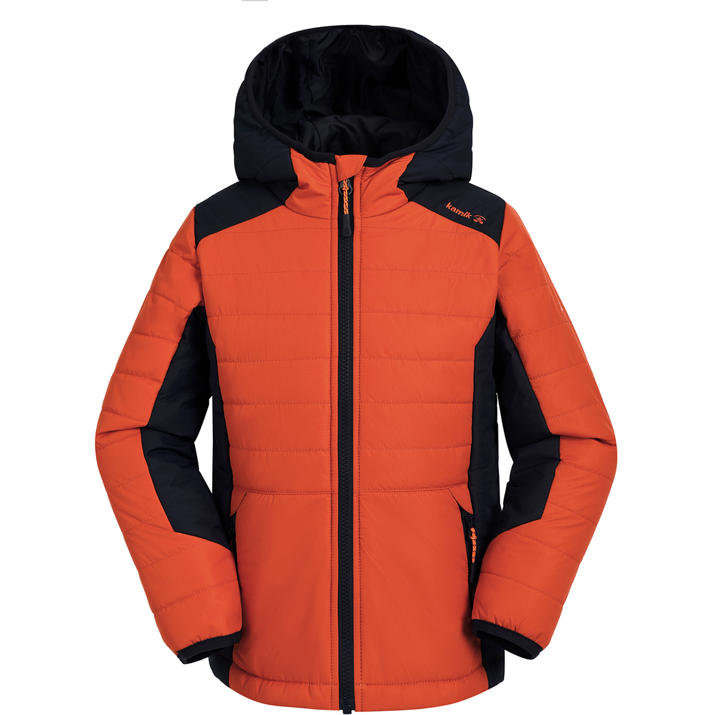 Kamik Neel Kinder Isolationsjacke orange Größe 110 Trekking Winddicht