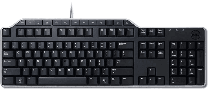 Teclado - Dell KB522, 2x USB, Cable, 104 Teclas, ES QWERTY, 7 Teclas de Acceso Rápido, Negro