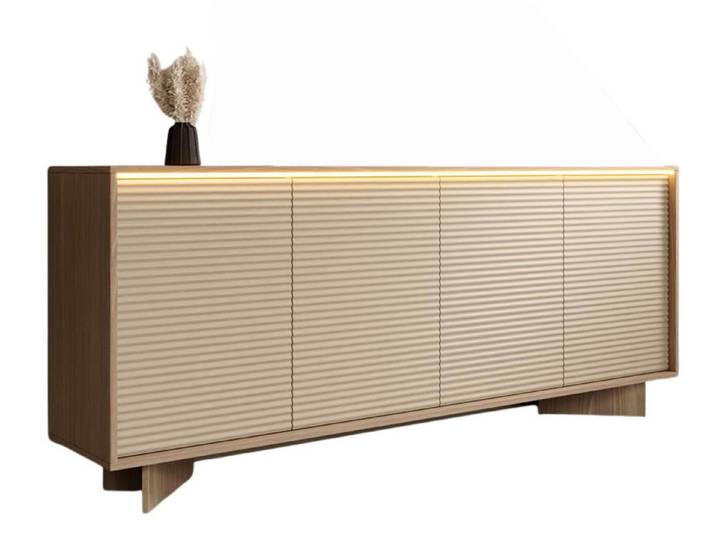 Compleo Kommode mit Integrierte LED-Beleuchtung NOLI, Sideboard beige, MADE IN EU, TOPSELLER