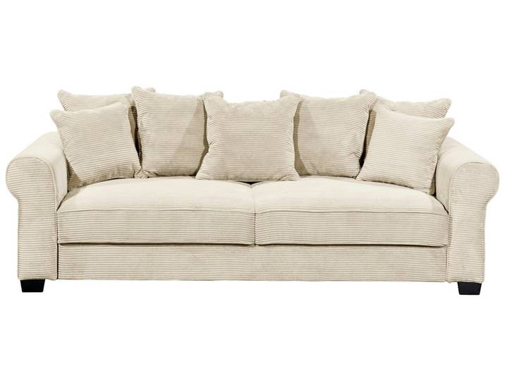 Hom´in Big Sofa MAUREEN, creme, Cord