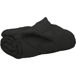 vidaXL Sommerdecke Schwarz 220 x 200 cm Mikrofaser
