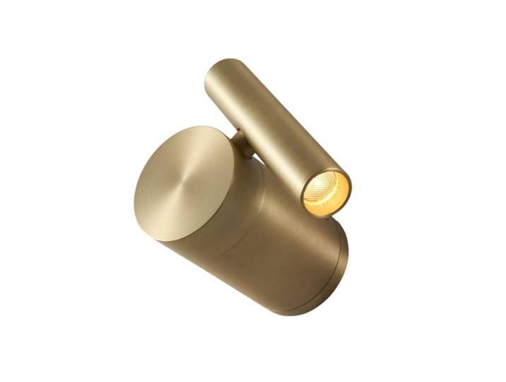 Applique en aluminium doré 9 cm