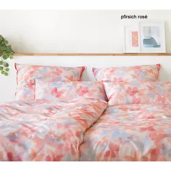 Elegante Bettwäsche Lucid - 135x200 cm + 40x80 cm	pfirsich rosé