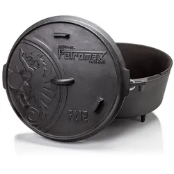 Petromax Feuertopf ft12 mit Füßen  max. 12,8 Liter