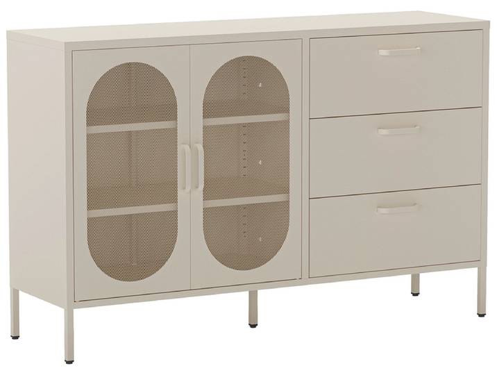 Sideboard MARCKERIC DIORA 2 Türen 3 Schubladen 40x140x90cm cremefarben lackiert