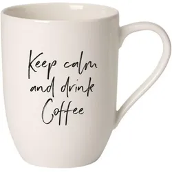 Villeroy & Boch Statement Becher mit Henkel "Keep calm and drink Coffee" 280ml