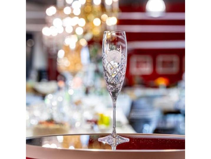 ARNSTADT KRISTALL Sektglas Champagneglas Sunrose (25 cm) Kristallglas mundgeblasen · von Hand geschliffen · Handmade in Germany