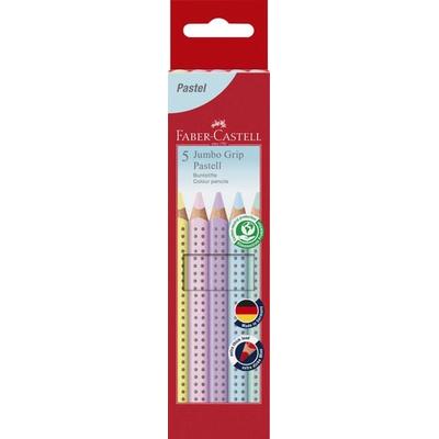 Faber-Castell Buntstifte Jumbo Grip pastell, 5er Set