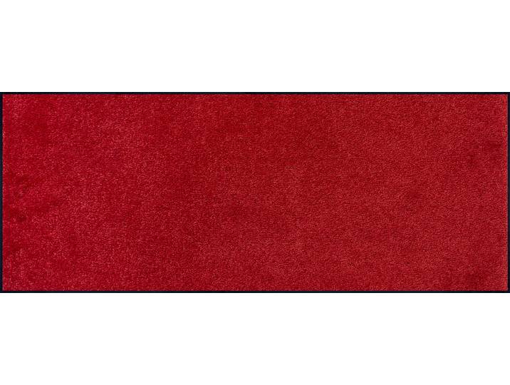 Fußmatte Original Uni, Schmutzfangteppich Gr. 11, rot, B:75cm H:9mm L:190cm, Kunstfaser, WASH+DRY BY KLEEN-TEX, Teppiche, Fußmatte, Schmutzmatte, rutschhemmend, auch als Läufer erhältlich