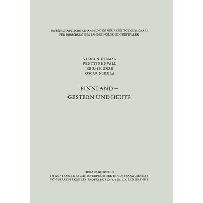 Finnland — gestern und heute, Taschenbuch von Vilho Niitemaa, VS Verlag für Sozialwissenschaften, 978-3-663-00532-2