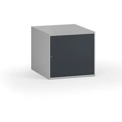 Werkzeug-Hängeschrank für Werkbänke, abschließbar, 470 x 592 x 510 mm, Graphit