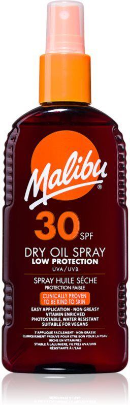 Malibu Dry Oil Spray huile solaire SPF 30 200 ml
