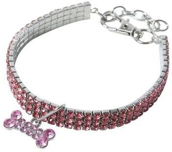 Inspire Essentials GlamPaw Rhinestone Personalized Dog Collar 6 9.84 In